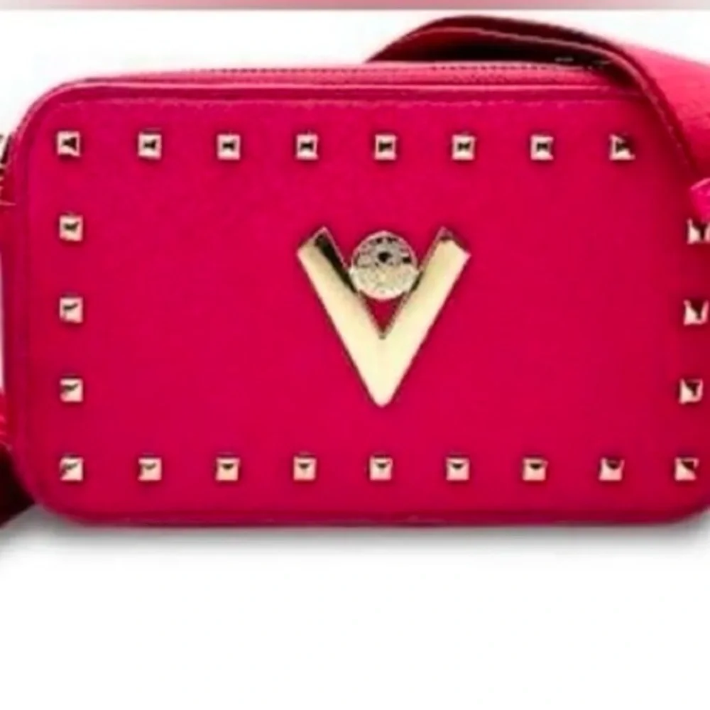 Valentino Orlandi Pink and Gold Studded Bag